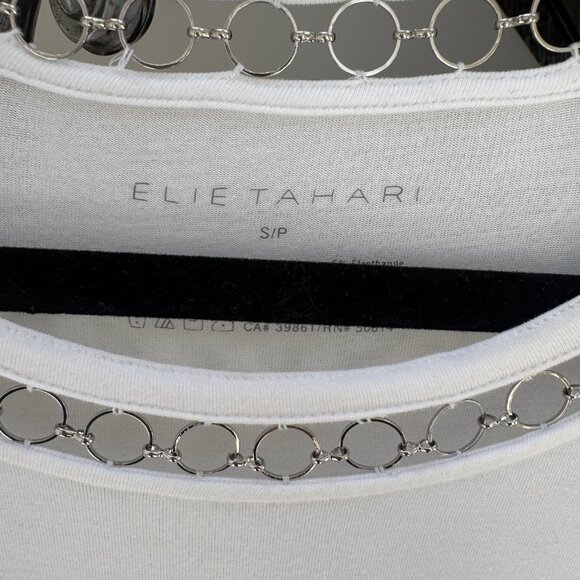 Ellie Tahari Top with Neckline Detail - Picture 2 of 5